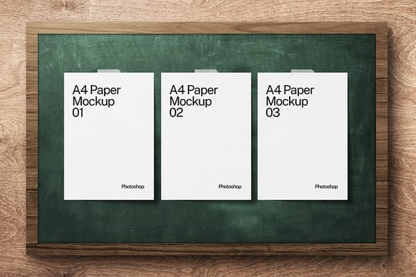 White Paper Mockup Collection Design
