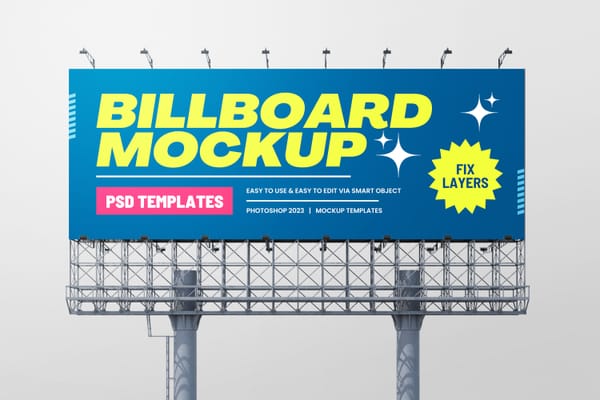 Advertising Billboard Mockup
