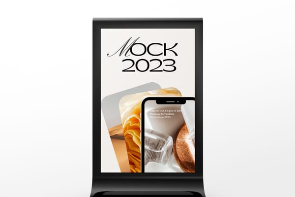 Black Glossy Billboard Mockup Close-Up View