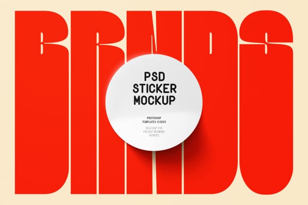 Brand Sticker Mockup