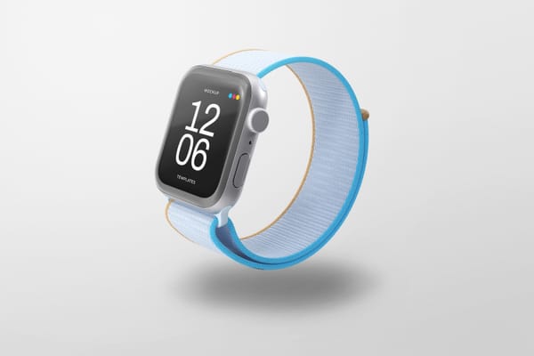 Floating Modern Smartwatch Mockup