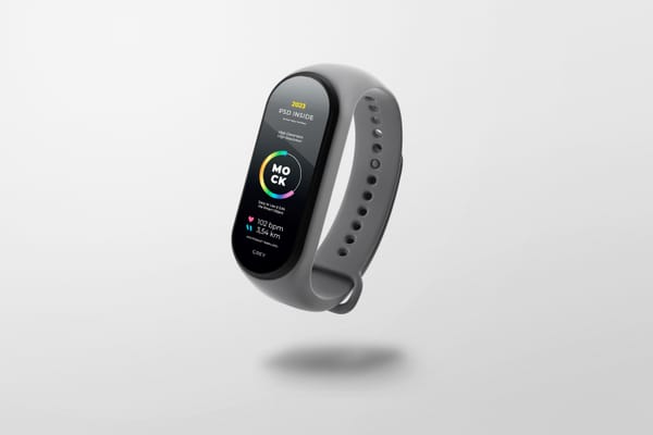 Floating Smartwatch Mockup