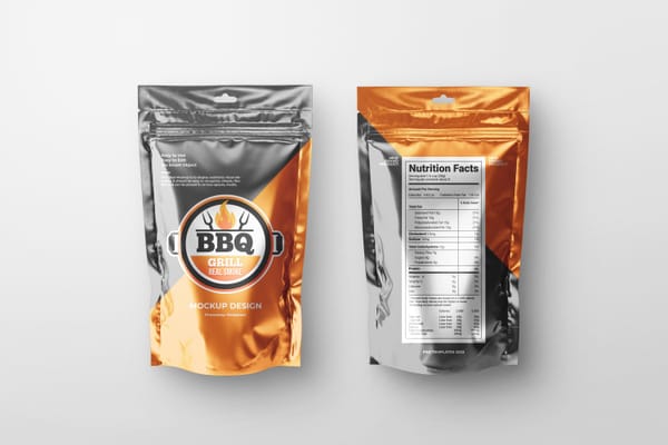 Foil Pouch Mockup
