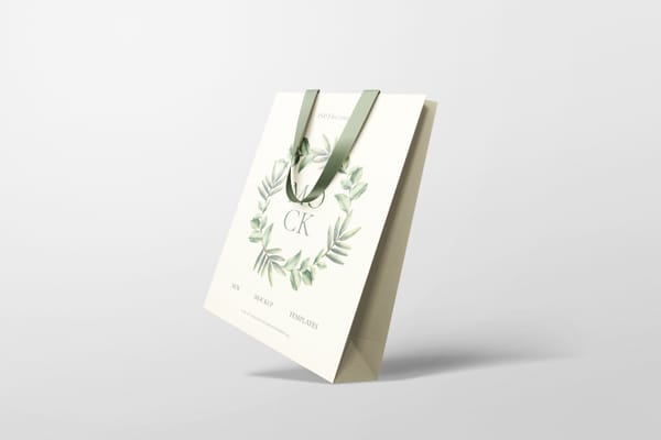 Leaning Merchant Bag Mockup