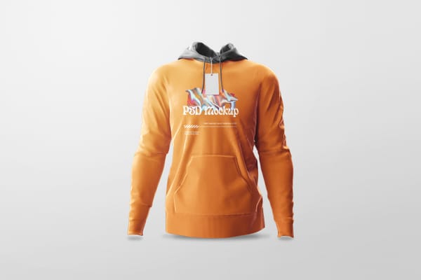 Male Standard Hoodie Mockup