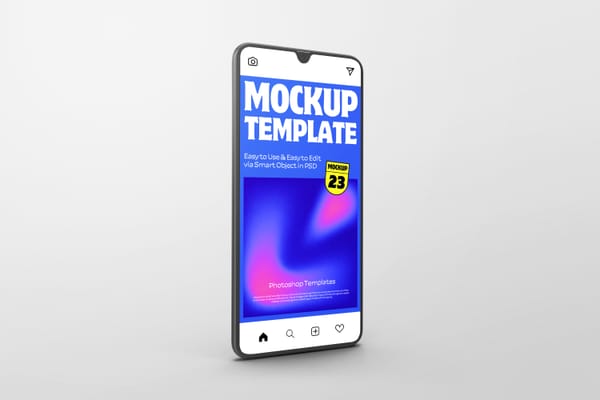 Right View of Samsung Phone Mockup