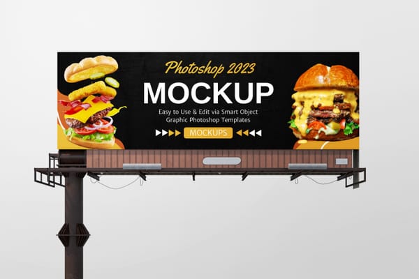 Sign Bill Board Mockup