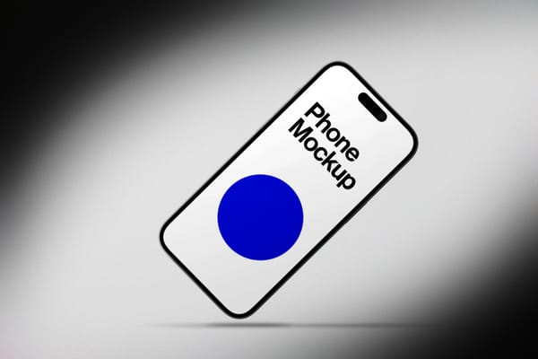 iPhone Mockup Leaning