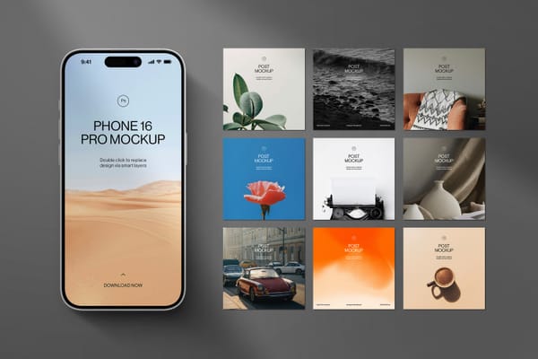 Instagram Moodboard Post Mockup
