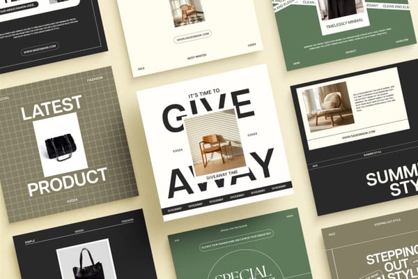 Top View Branding Instagram Post Mockup