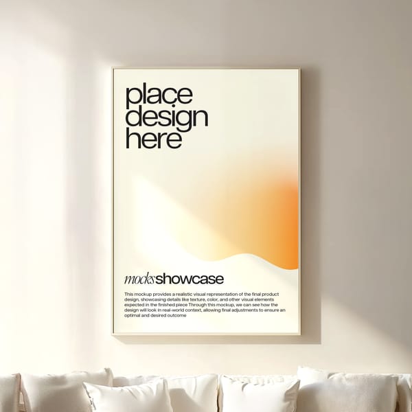 Beige Interior Poster Mockup