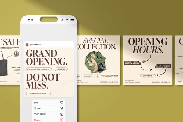 Instagram Mockup Post UI