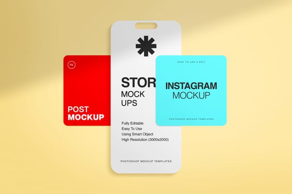 Instagram Post & Story Mockup
