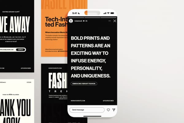 Brand Instagram Story UI Mockup