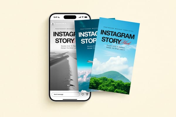 Instagram Post and Story Mockup Modern