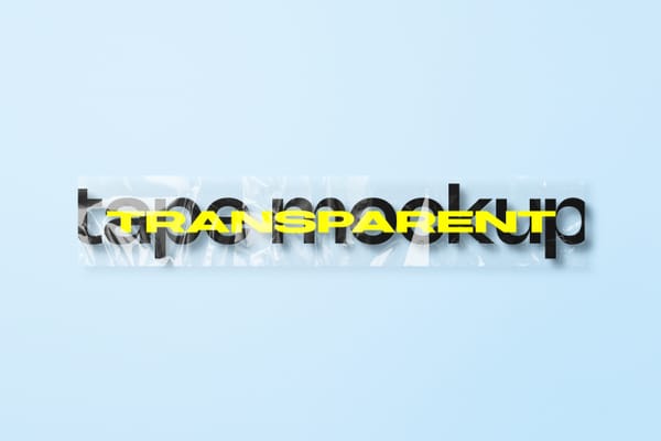 Transparent Tape Mockup