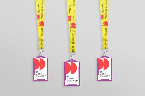 Lanyard ID Card Mockup