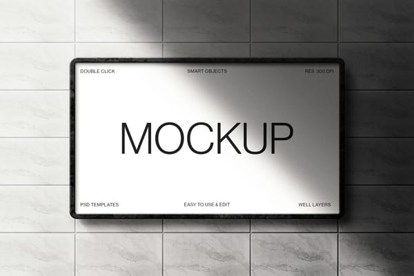 Billboard Mockup with Shadow