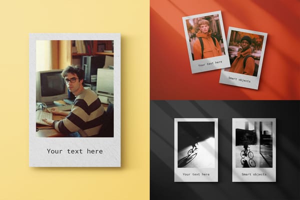 Vintage Polaroid Mockup Set