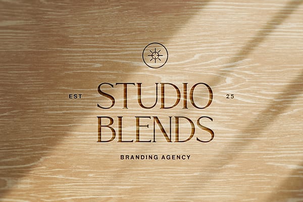 Wood Cutting Logo Mockup