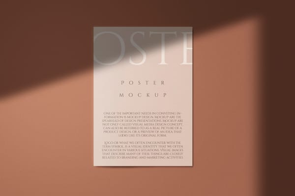 Brown Branding Poster Mockup