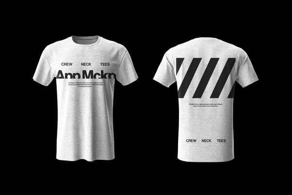 Crewneck T-Shirt Mockups