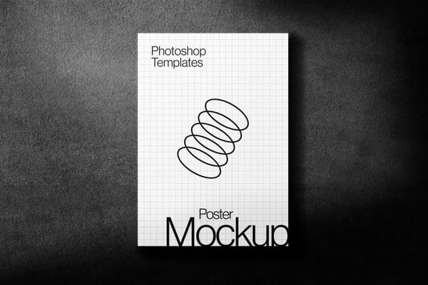 Dark A4 Poster Mockup