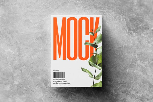 Realistic Poster Mockup on Wall
