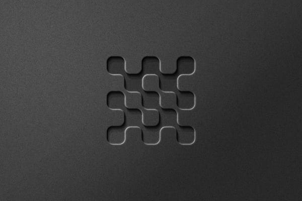 Black Debossed Logo Mockup