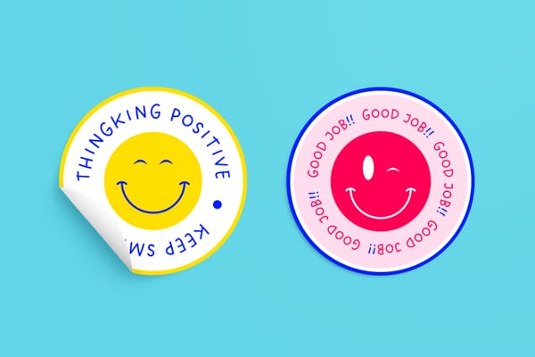 Round Sticker Mockup