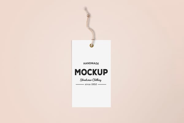 Hanging Label Tag Mockup