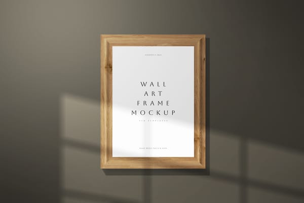 Interior Wall Art Frame Mockup