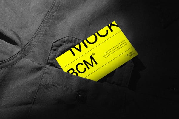 Sleek Business Card Mockup