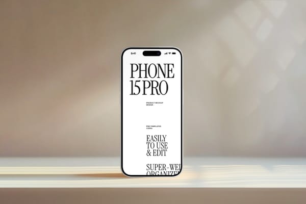 Aesthetic Minimal Stand iPhone Mockup