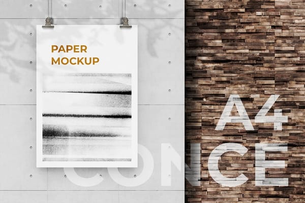 Elegant Branding Paper Mockup