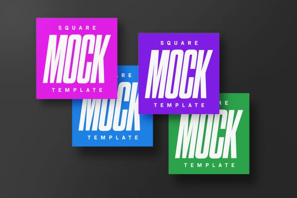Bright Square Mockup