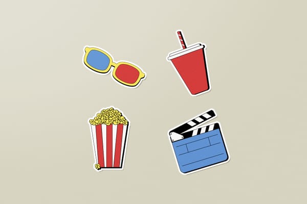 Simple Sticker Mockup
