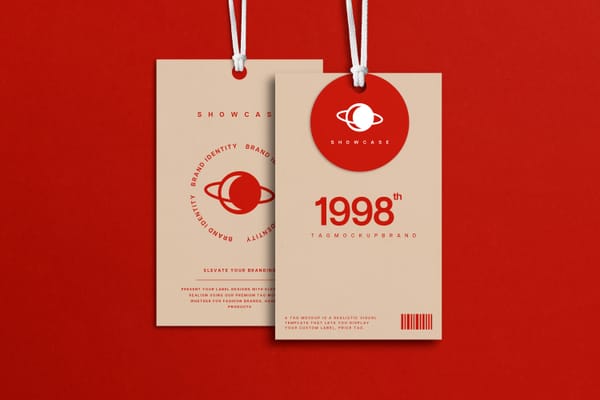 Red Tag Mockup