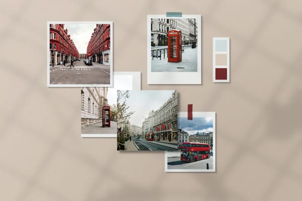Flat Moodboard Mockup