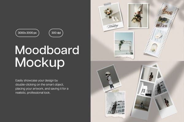 Soft Moodboard Mockup