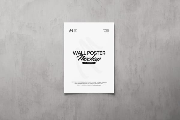 Minimal Wall Poster Mockup