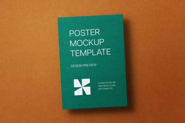 Simple A4 Poster Mockup