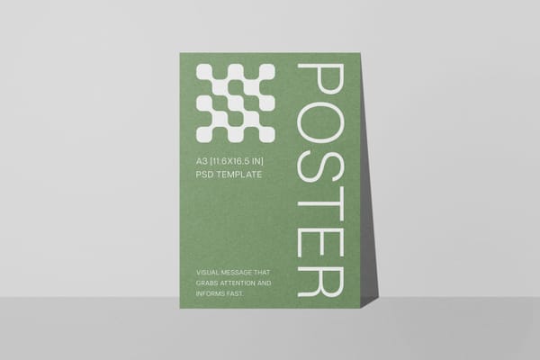Stand Poster Mockup