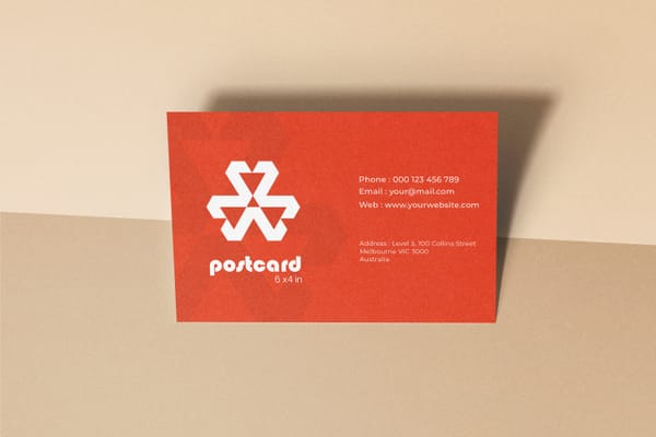 Simple Postcard Mockup