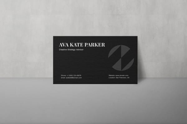 Standing Business Card Mockup