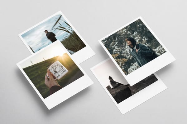 Clean Aesthetic Polaroid Mockup