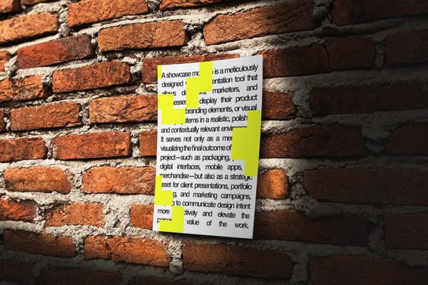 Poster Mockup On Wall Brick