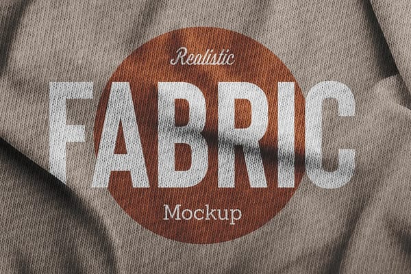 Glued Fabric Mockup
