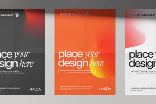 Fold Poster Mockup