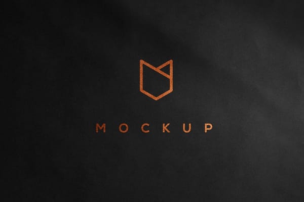 Glitter Logo Mockup